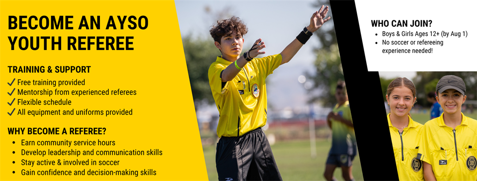 Become an AYSO Youth Referee